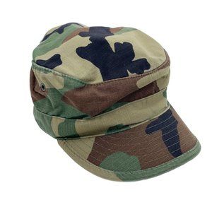 Cadet Womens Cap Genuine Military BDU Patrol Castro Hat Woodland Camo Atlas USA